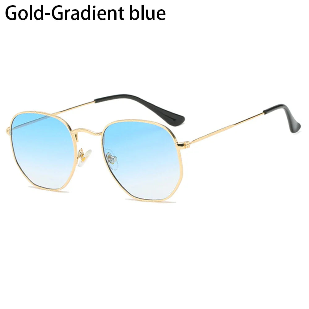 Avelena | Polygon Metall Quadrat Sonnenbrille