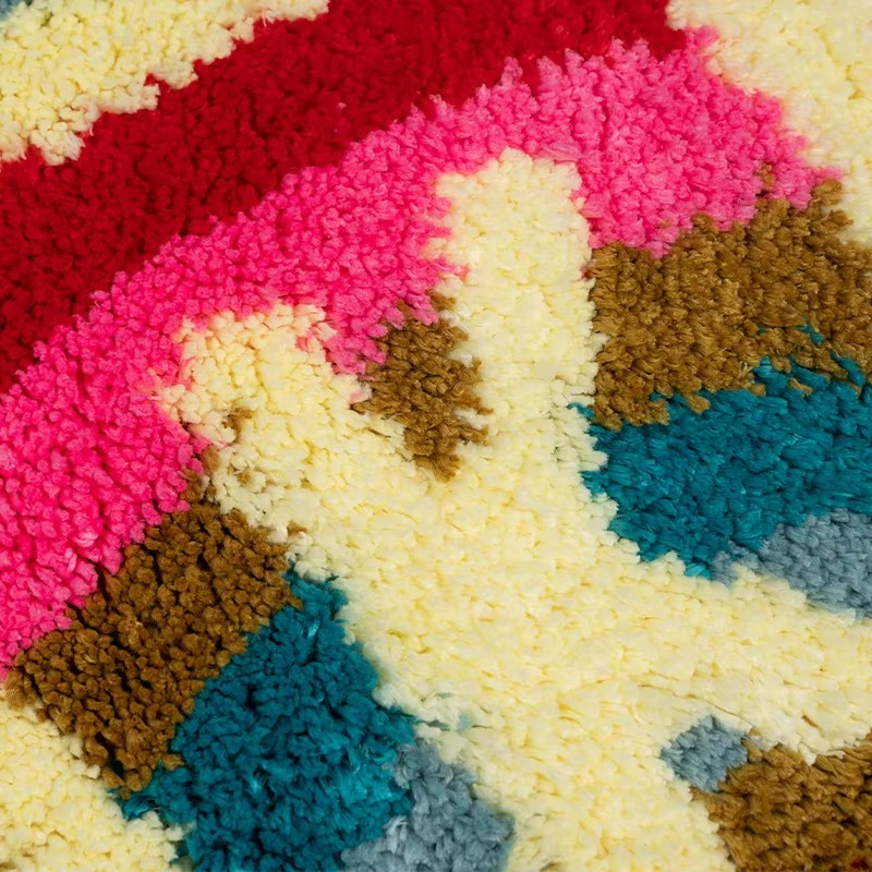 Avelena | Bunte "Get Naked" rutschfeste Mikrofaser-Badematte – saugfähig & Spaß für Kinder und Erwachsene