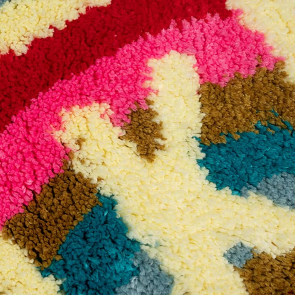 Avelena | Bunte "Get Naked" rutschfeste Mikrofaser-Badematte – saugfähig & Spaß für Kinder und Erwachsene