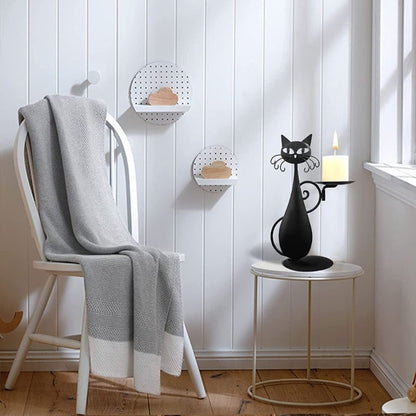 Avelena | Black Cat Kerzenhalter Fügen Sie Ihrem Interieur Einen Hauch Von Mystik Hinzu