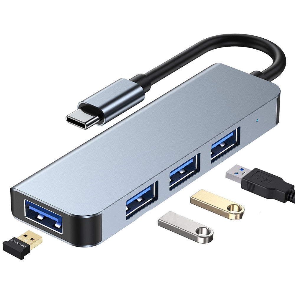 Avelena | Thunderbolt 3 USB-C Hub mit HDMI, PD, SD/TF für MacBook Air M1 und iPad Pro
