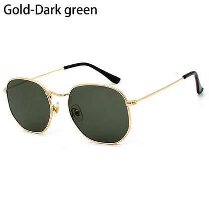 Avelena | Polygon Metall Quadrat Sonnenbrille