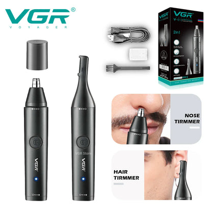 Avelena | 2-In-1 Professioneller Mini Elektrischer Nase & Haartrimmer