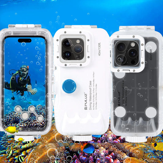 Avelena | Wasserdichtes Tauchgehäuse für iPhone mit 40 m Tiefenschutz & Touch-Control – AquaShield