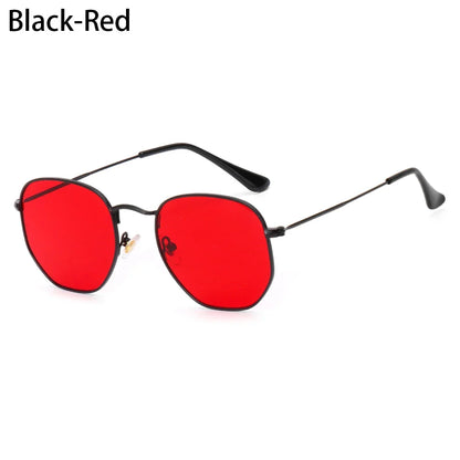 Avelena | Polygon Metall Quadrat Sonnenbrille