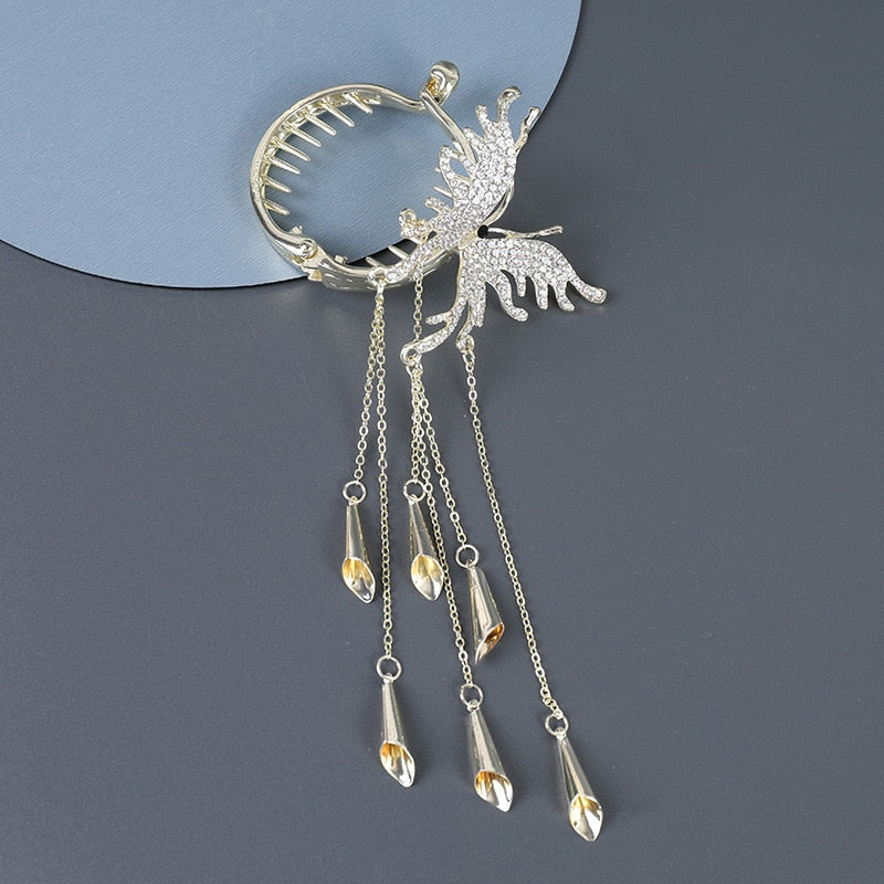 Avelena | Chic Butterfly Pearl Tassel Haarschneide