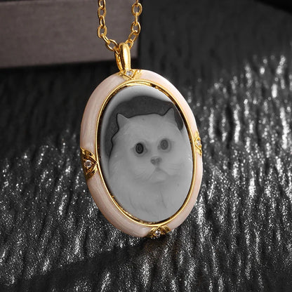Avelena | Paar Halskette mit Der Klemme Liebe Katze Design