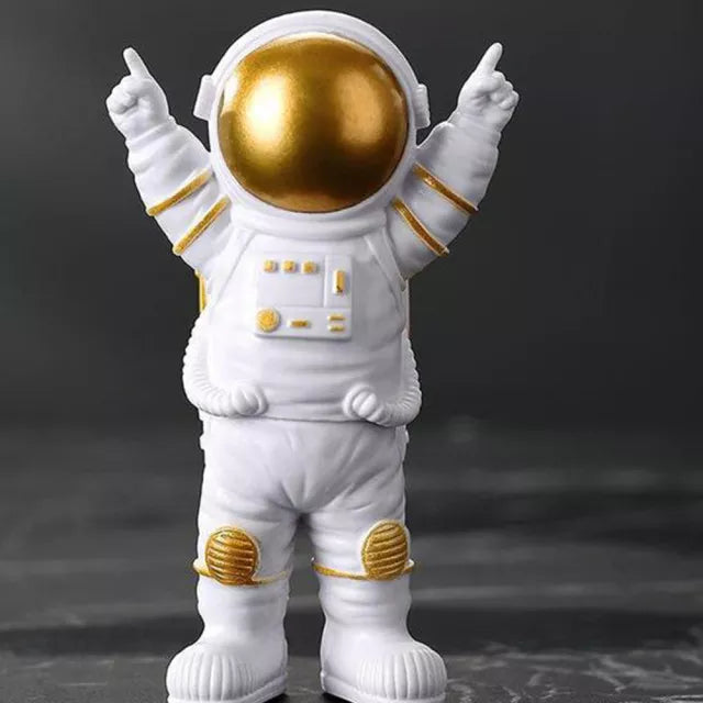 Avelena | Harz-Astronaut-Figur Statue Raumfahrer Skulptur Pädagogisches Spielzeug Schreibtisch-Dekoration Astronaut-Modell Für Kinder Geschenk