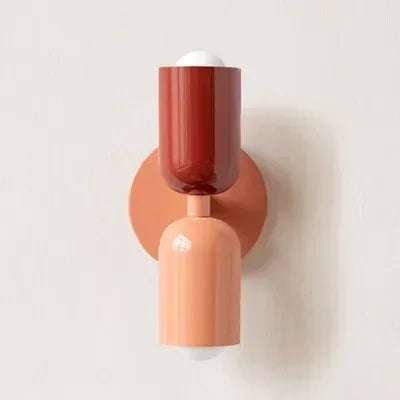 Avelena | Nordic LED Wall Lamp Modern Minimalist Cream Double Head Lights For Living Room Bedroom Besides Study Indoor Decoration Fixture