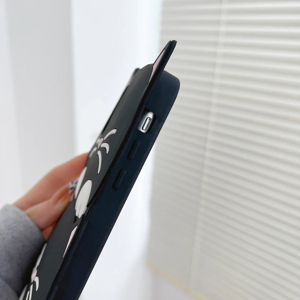 Avelena | Cartoon Kniewärmer Katze Weiches Etui für Iphone Modelle
