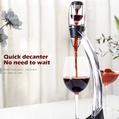 Avelena | Weinbelüfter, Dekanter, Ausgießer, Set mit Filtern, Luftreiniger, Standdiffusor, Luftbelüfter, Sieb, Belüfter, Wein für die Esszimmerbar