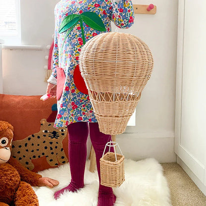 Avelena | Handgefertigtes Rattan Woven Luftballon Mobile Ornament