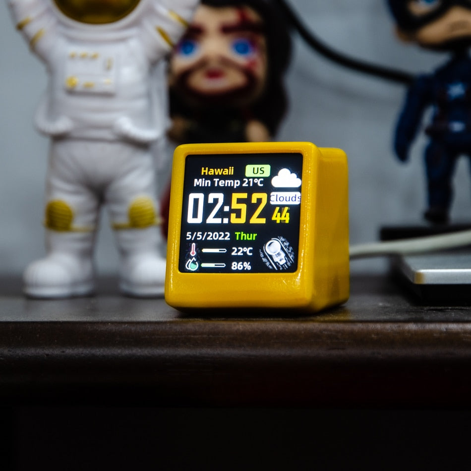 Avelena | Wetterstation Digitale LED Wifi Uhr