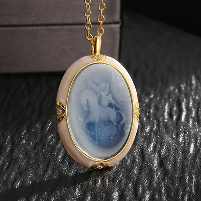 Avelena | Paar Halskette mit Der Klemme Liebe Katze Design