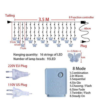 Avelena | Butterfly LED Vorhanglichter