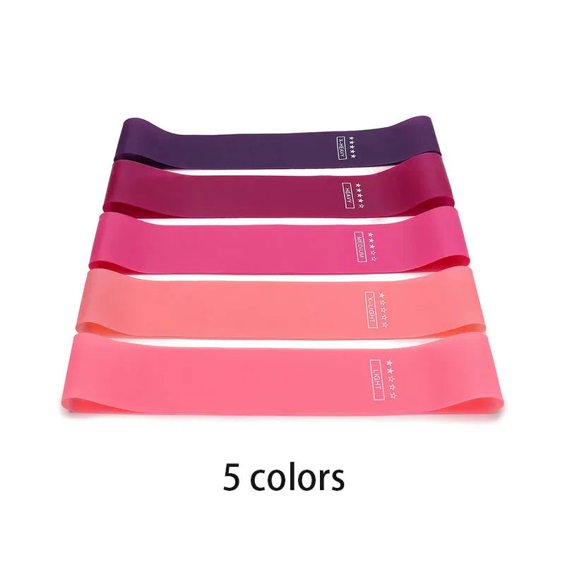Avelena | 5-Teiliges Yoga-Widerstandsband-Set - Elastische Bänder