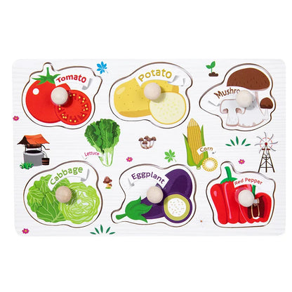 Avelena | Montessori Baum Puzzle Griffe Brett Spielsachen