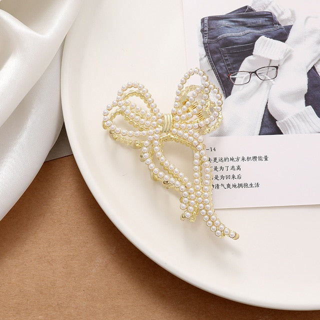 Avelena | Korea Perle Strass Haarnadel