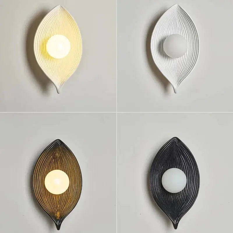 Avelena | Wandlampe LED Blattgold Elegant