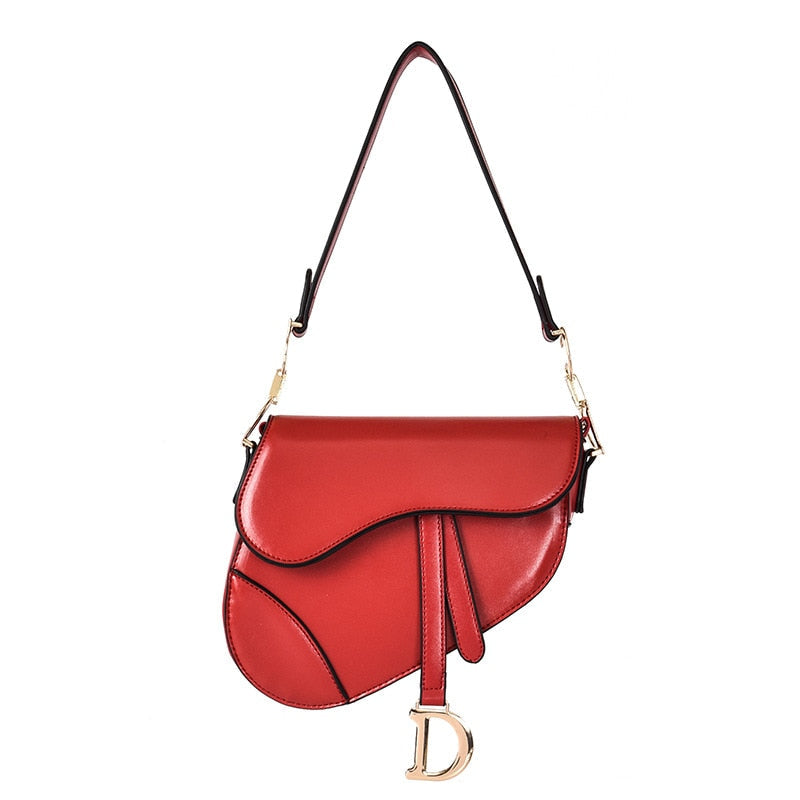 Avelena | Luxuriöse Damen Schultertasche Exklusive Pu Leder Satteltasche
