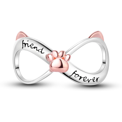 Avelena | 925 Silber Goldener Leopard Charms Perlen Bunte Chamäleon Nashorn Löwe Skarabäus Katze Anhänger Passend für Original Pandora Armband Schmuck