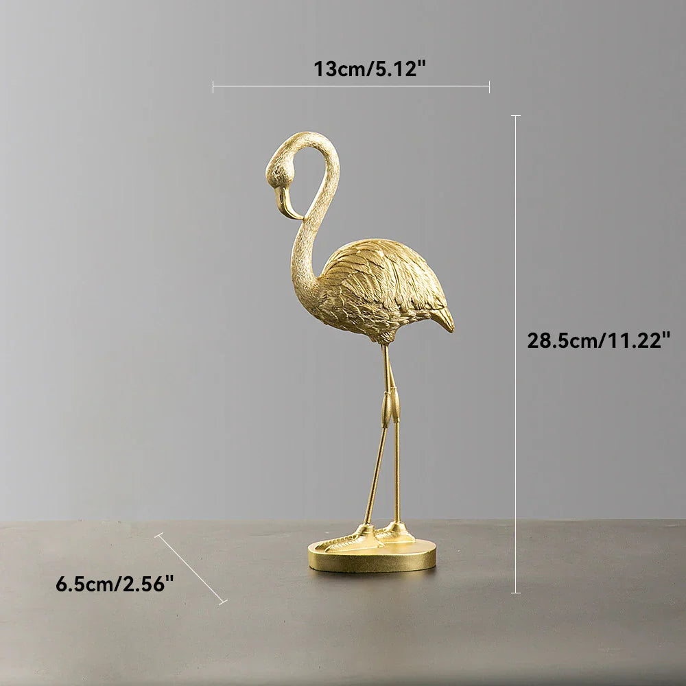 Avelena | Nordic Flamingo Figurine Figure Statue Sculpture Living Room Office Wedding Party Ornaments Home Decor Decoration Accessories