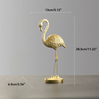 Avelena | Nordic Flamingo Figurine Figure Statue Sculpture Living Room Office Wedding Party Ornaments Home Decor Decoration Accessories