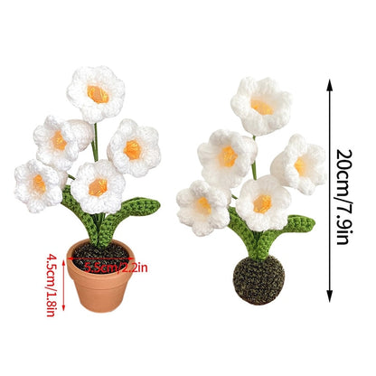 Avelena | Handgefertigte Häkelblumentopfdekoration