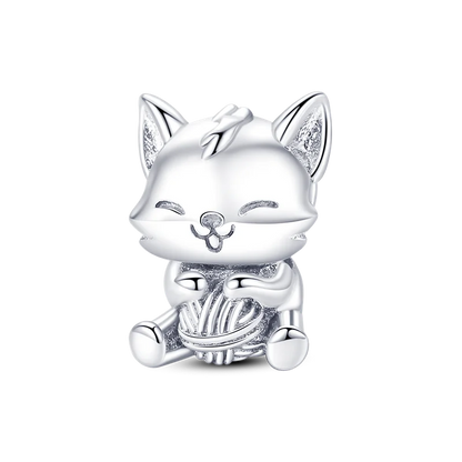 Avelena | 925 Silber Goldener Leopard Charms Perlen Bunte Chamäleon Nashorn Löwe Skarabäus Katze Anhänger Passend für Original Pandora Armband Schmuck