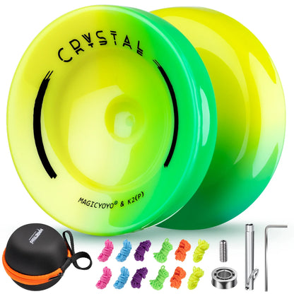 Avelena | K2 Crystal Yo-Yo - Professionell Responsiv und Uresponsiv Doppelzweck Yo-Yo