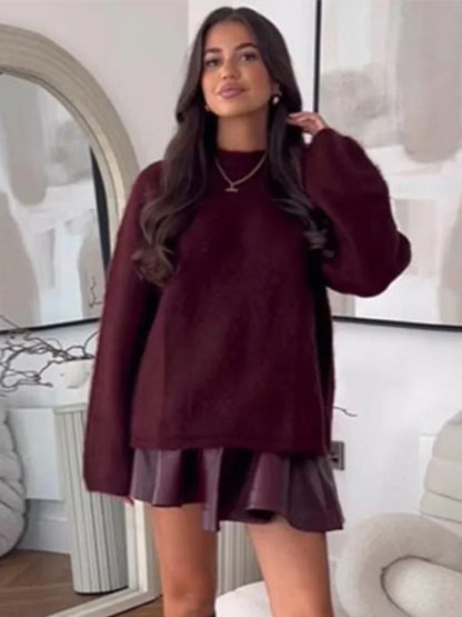 Avelena | Chic Strickpullover für Damen mit Rundhalsausschnitt