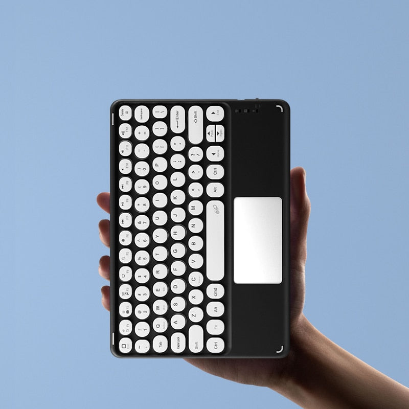 Avelena | Süße Rundfarbe Tastatur mit Touchpad