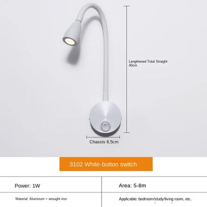 Avelena | Vielseitige LED-Wandleuchte: Modern, Flexibel, Perfekt zum Lesen im Bett