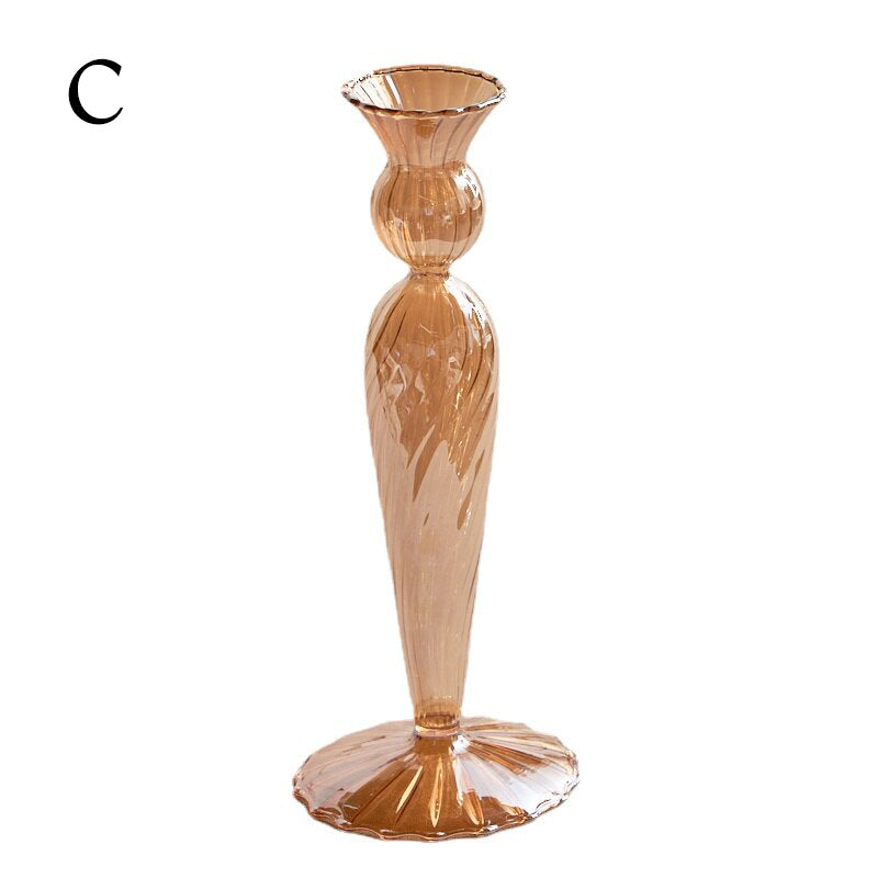 Avelena | Glas Kerzenhalter Amber