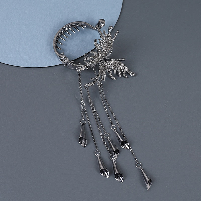 Avelena | Chic Butterfly Pearl Tassel Haarschneide