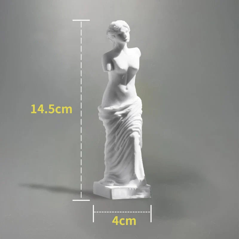 Avelena | Nordic INS Stil Charakter Gips Statue DIY Gemalt Skizze Fotografie Requisiten Tischdekorationen Wohnkunst Gips Dekoration