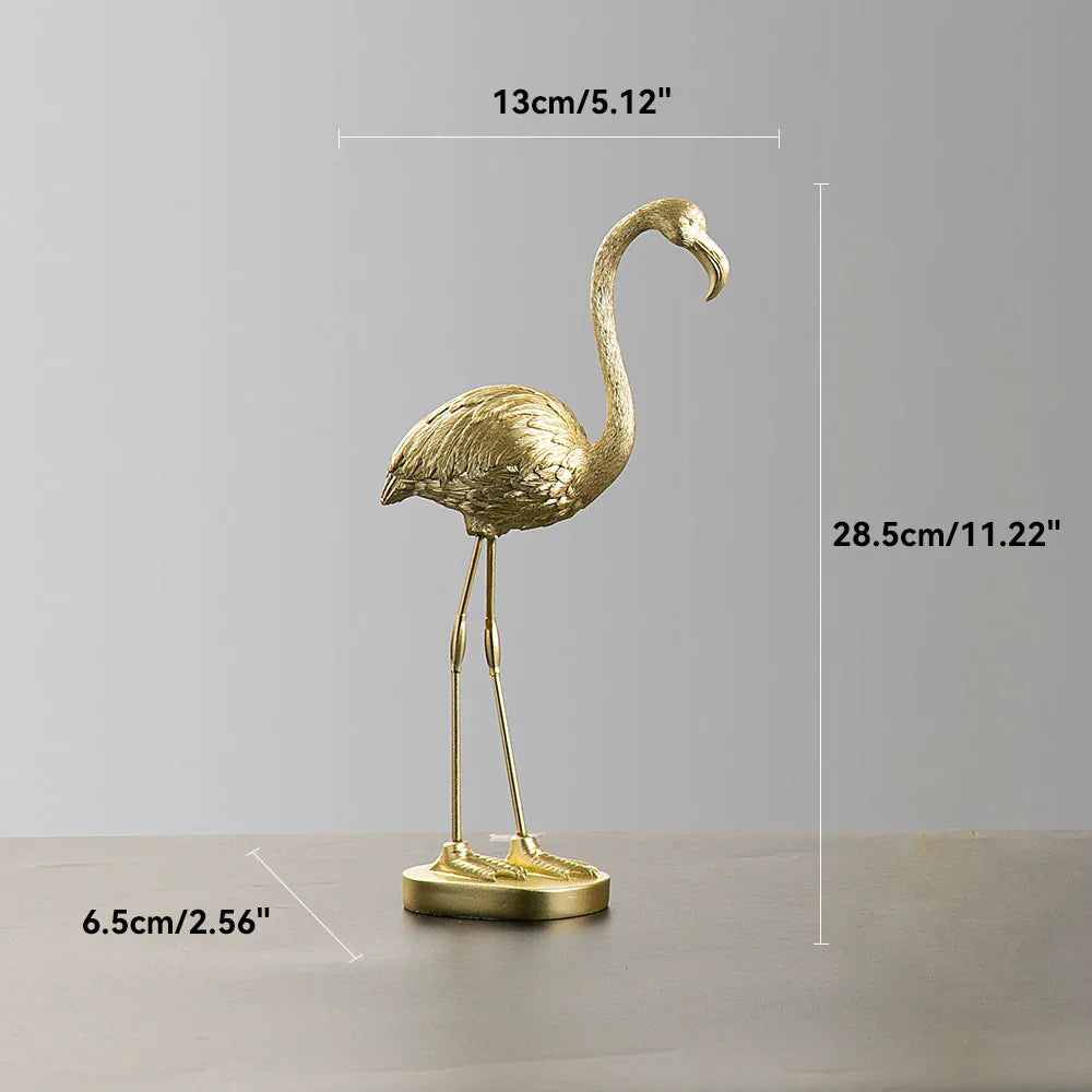 Avelena | Nordic Flamingo Figurine Figure Statue Sculpture Living Room Office Wedding Party Ornaments Home Decor Decoration Accessories