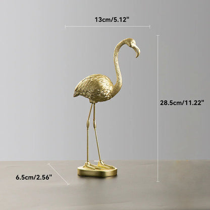 Avelena | Nordic Flamingo Figurine Figure Statue Sculpture Living Room Office Wedding Party Ornaments Home Decor Decoration Accessories
