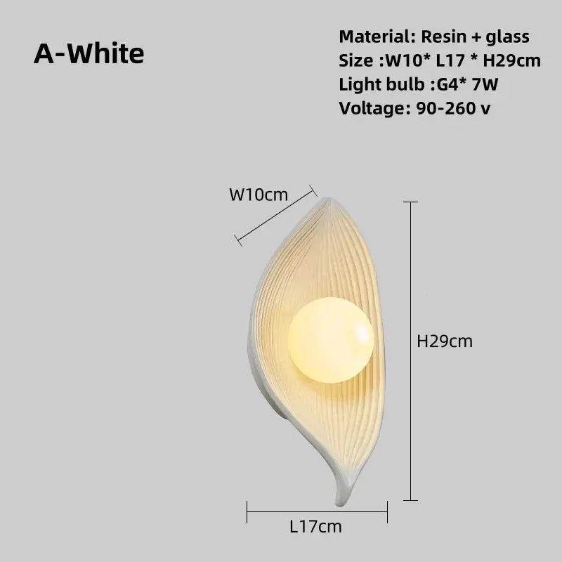 Avelena | Wandlampe LED Blattgold Elegant