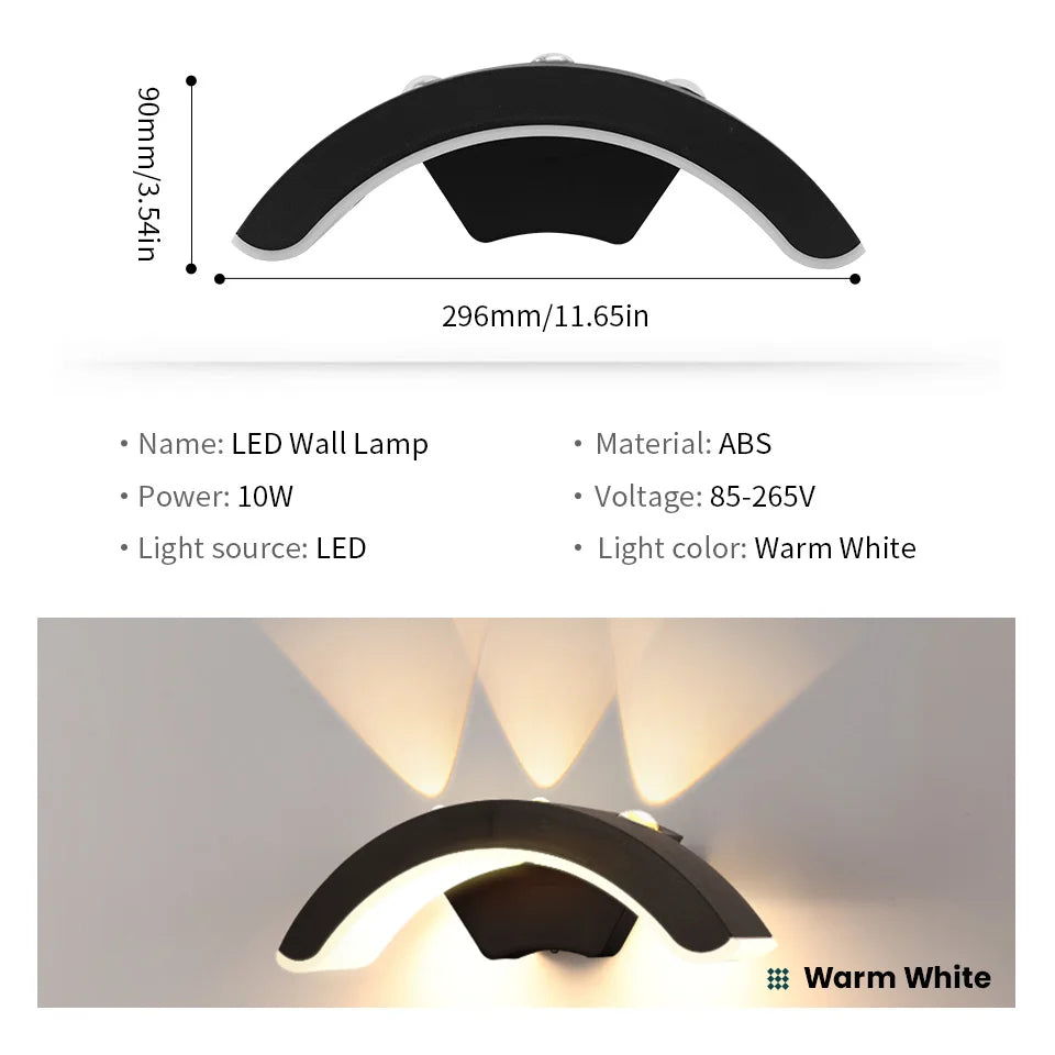 Avelena | Lumenera LED Wandleuchte | Modernes Design | Warmweißes Licht | Für Innen & Außen