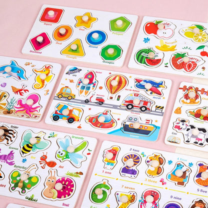 Avelena | Montessori Baum Puzzle Griffe Brett Spielsachen