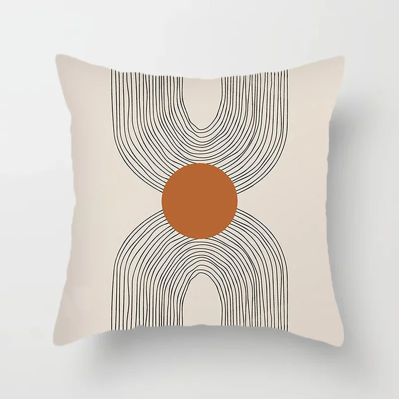 Avelena | Moderne Kunst Abstraktes Muster Dekokissenbezüge Kreative Linien Sofa Stuhl Kissenbezüge Wurfkissenbezüge Home Office Dekor