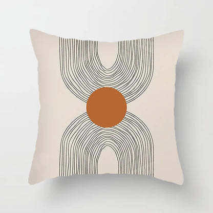 Avelena | Moderne Kunst Abstraktes Muster Dekokissenbezüge Kreative Linien Sofa Stuhl Kissenbezüge Wurfkissenbezüge Home Office Dekor
