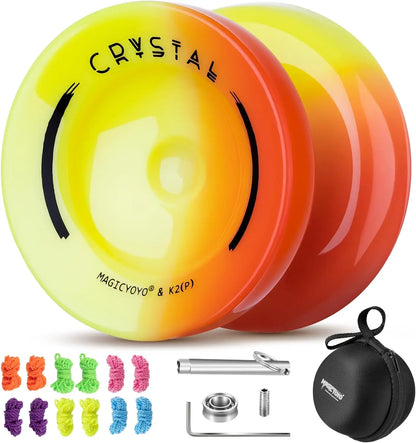 Avelena | K2 Crystal Yo-Yo - Professionell Responsiv und Uresponsiv Doppelzweck Yo-Yo