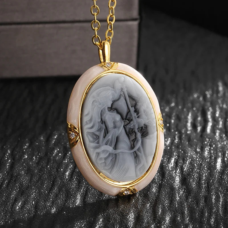 Avelena | Paar Halskette mit Der Klemme Liebe Katze Design