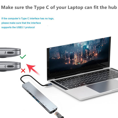 Avelena | Thunderbolt 3 USB-C Hub mit HDMI, PD, SD/TF für MacBook Air M1 und iPad Pro