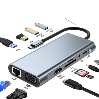 Avelena | Thunderbolt 3 USB-C Hub mit HDMI, PD, SD/TF für MacBook Air M1 und iPad Pro