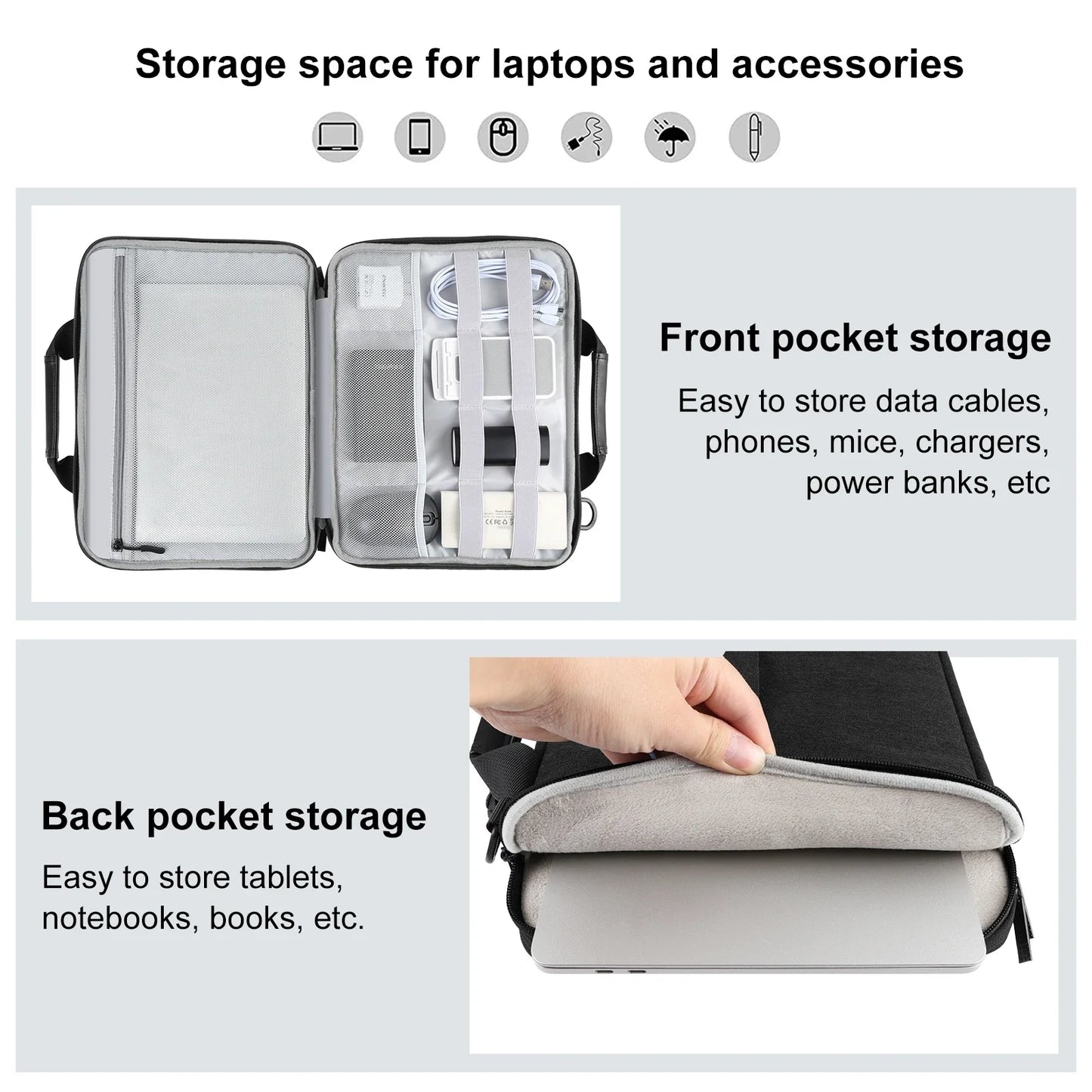 Avelena | Crossbody Dokumententasche für 13,0-16,0 Zoll Laptops