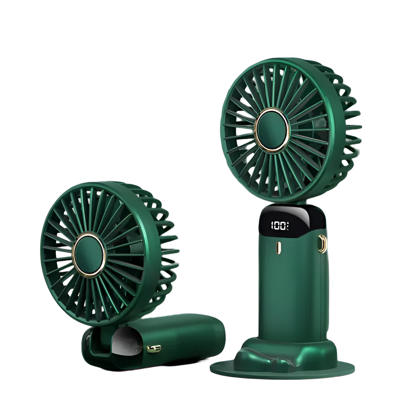 Avelena | Wiederaufladbarer tragbarer Mini Ventilator | 5-Stufen, 90-Grad verstellbar & leise für Büro, Zuhause & den Außeneinsatz
