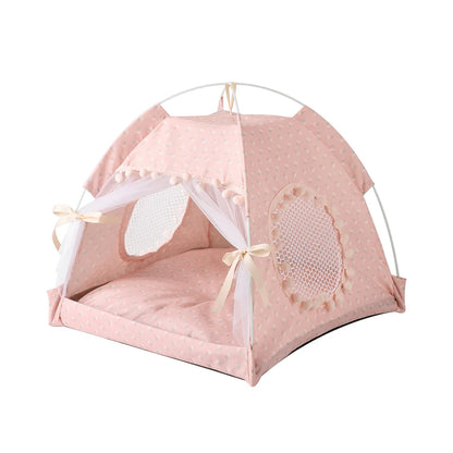 Avelena | Blumenmuster Haustier Tepee Haus